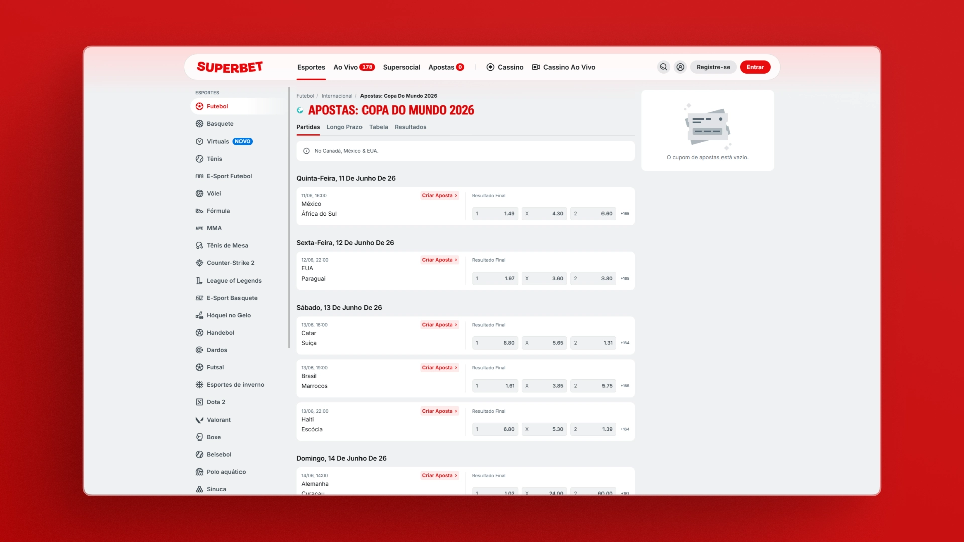 imagem Apostas Simples na Copa do Mundo superbet