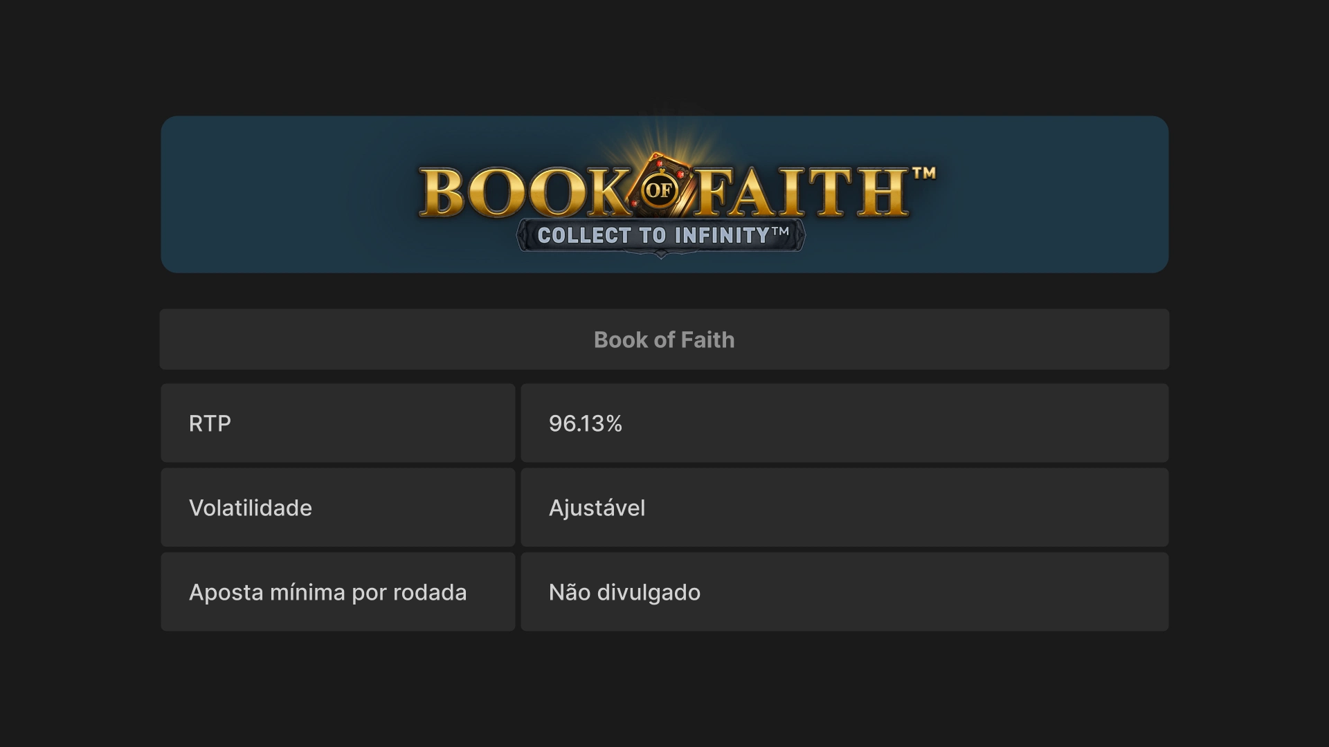 imagem Book of Faith