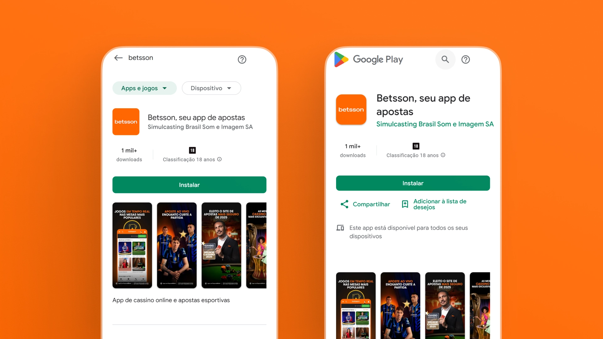 imagem Como Baixar o App Betsson