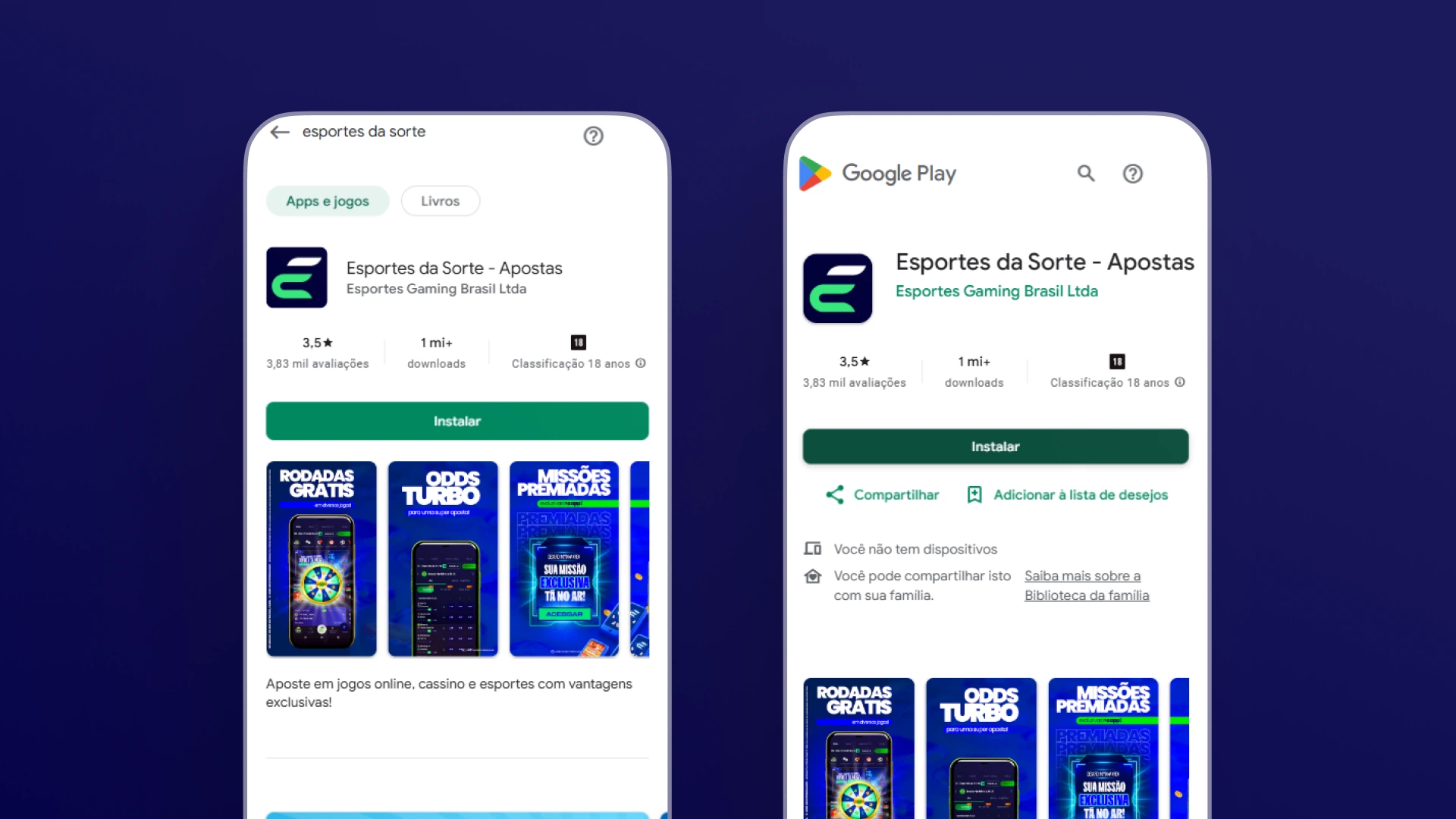 imagem Como Baixar o App esportes da sorte