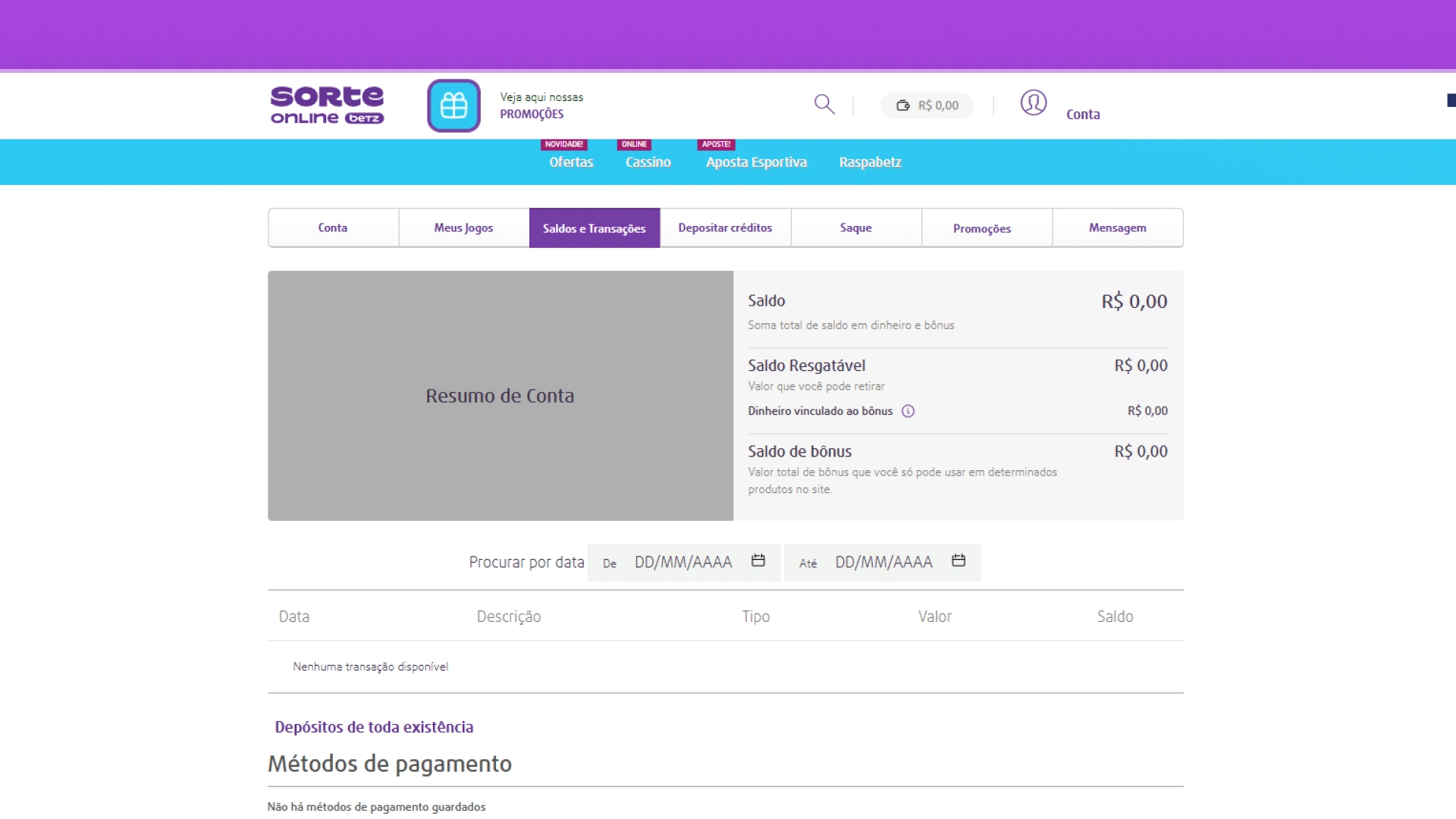 imagem Como Sacar 02 sorte online