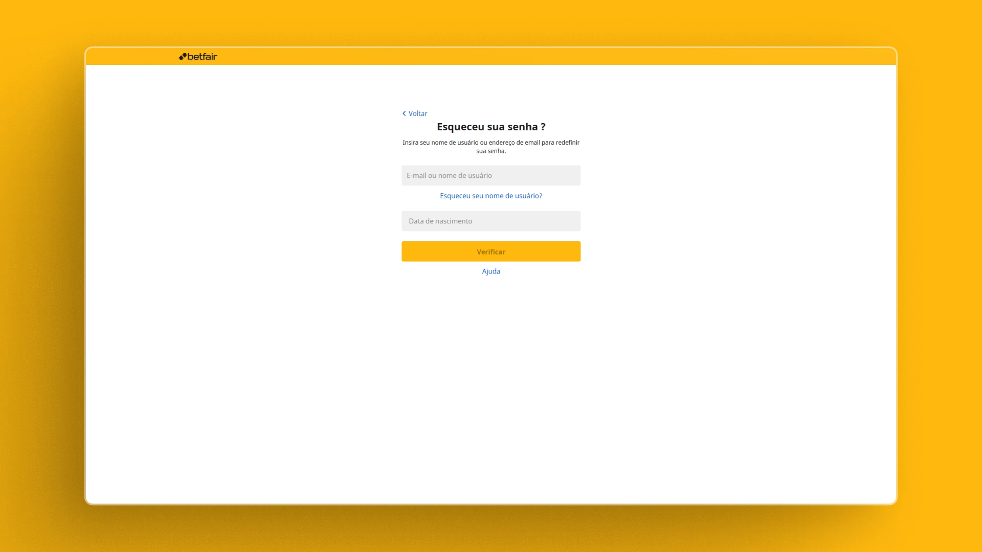 imagem Como recuperar minha conta Betfair