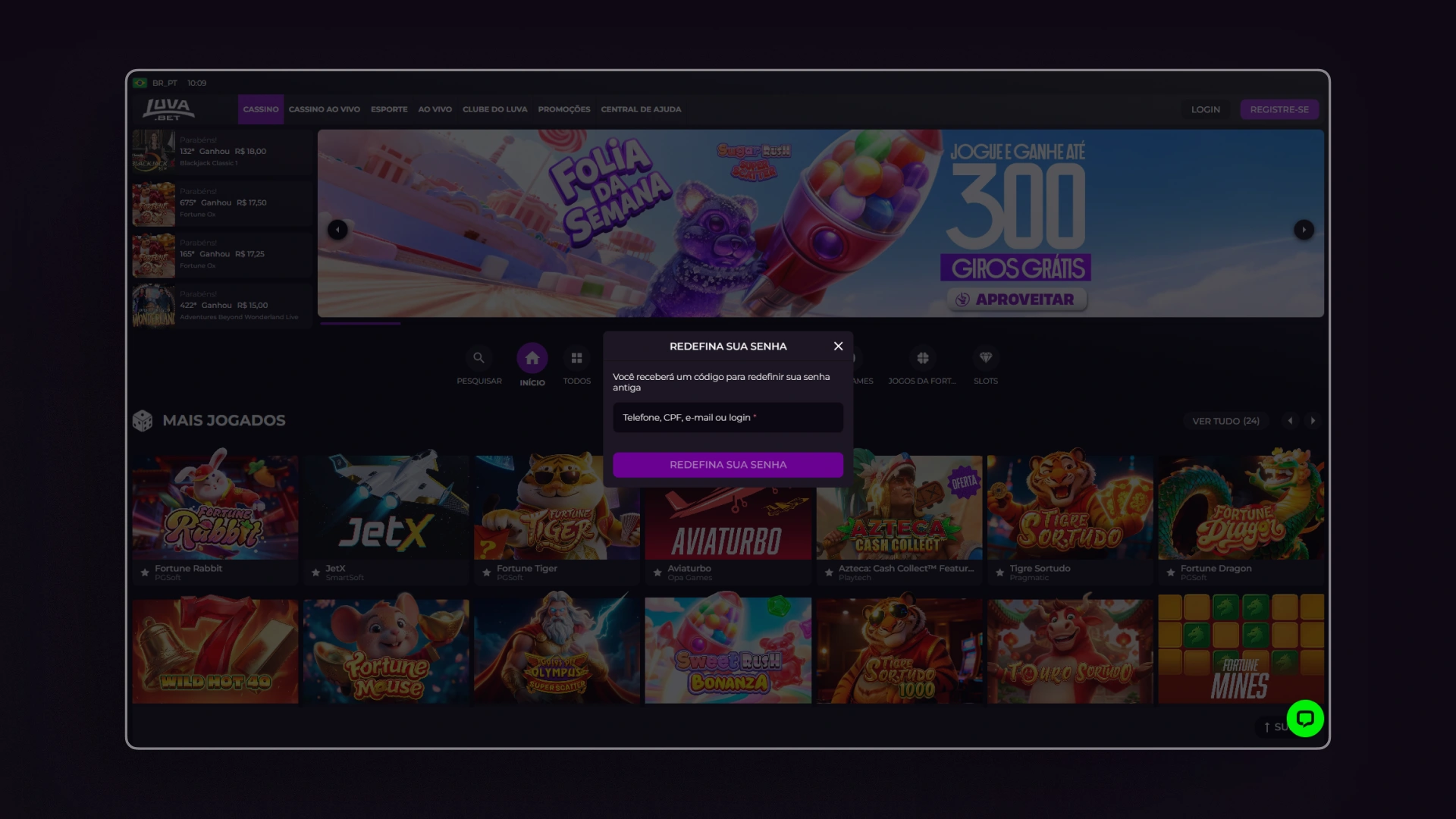 imagem Como recuperar minha conta Luvabet