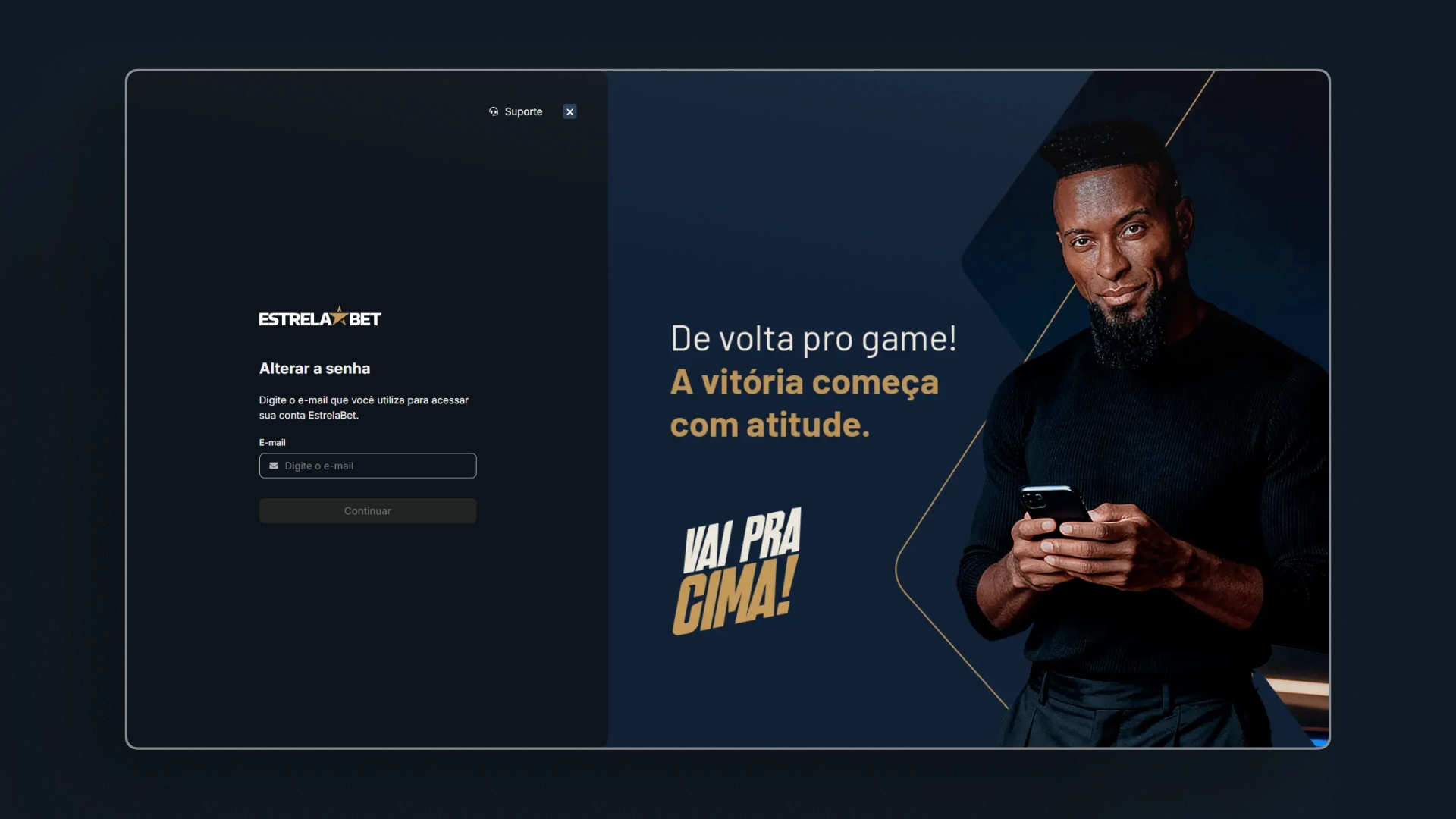 imagem Como recuperar minha conta estrelabet