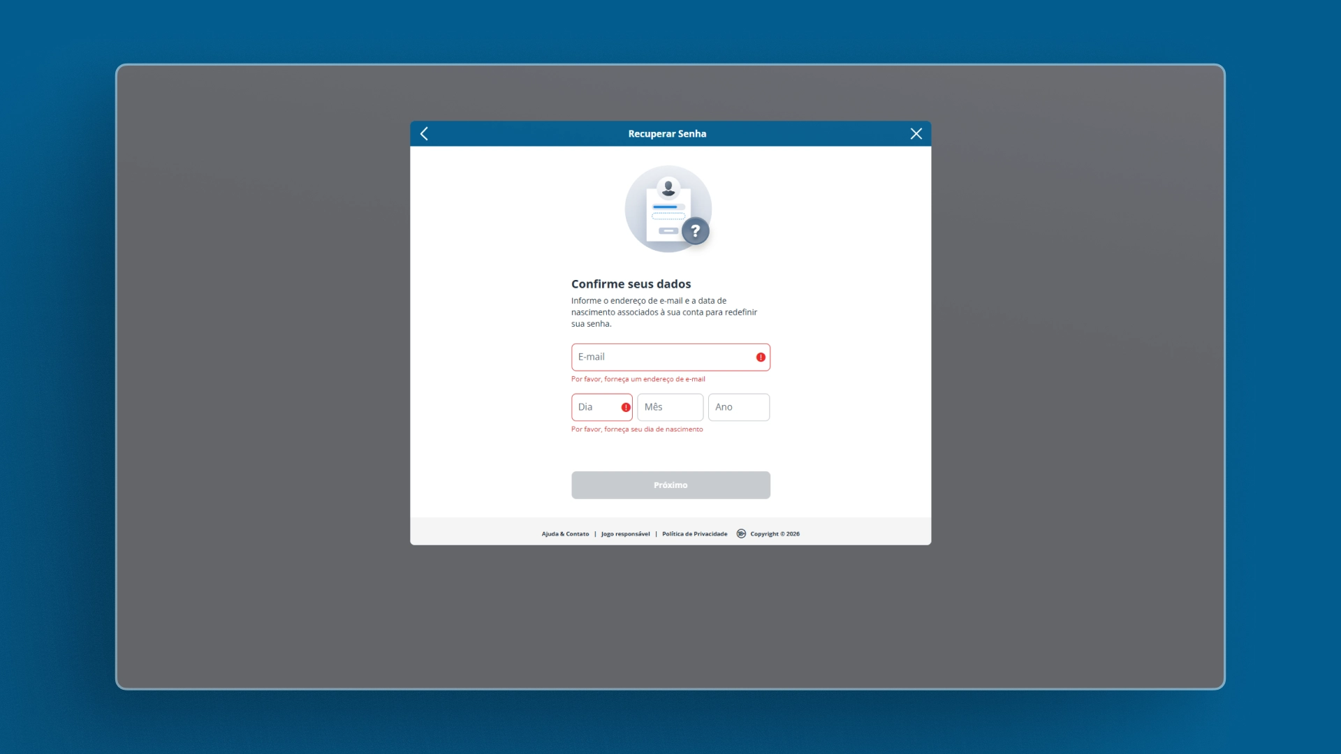 imagem Como recuperar minha conta sportingbet