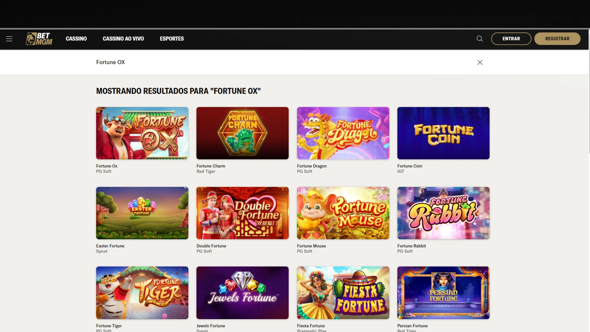 imagem Fortune OX betmgm