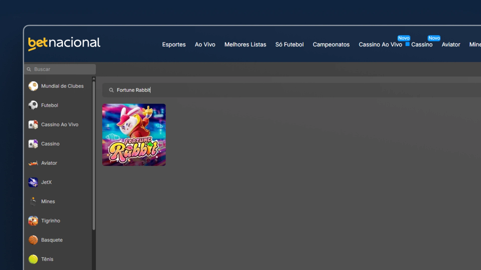 imagem Fortune Rabbit betnacional