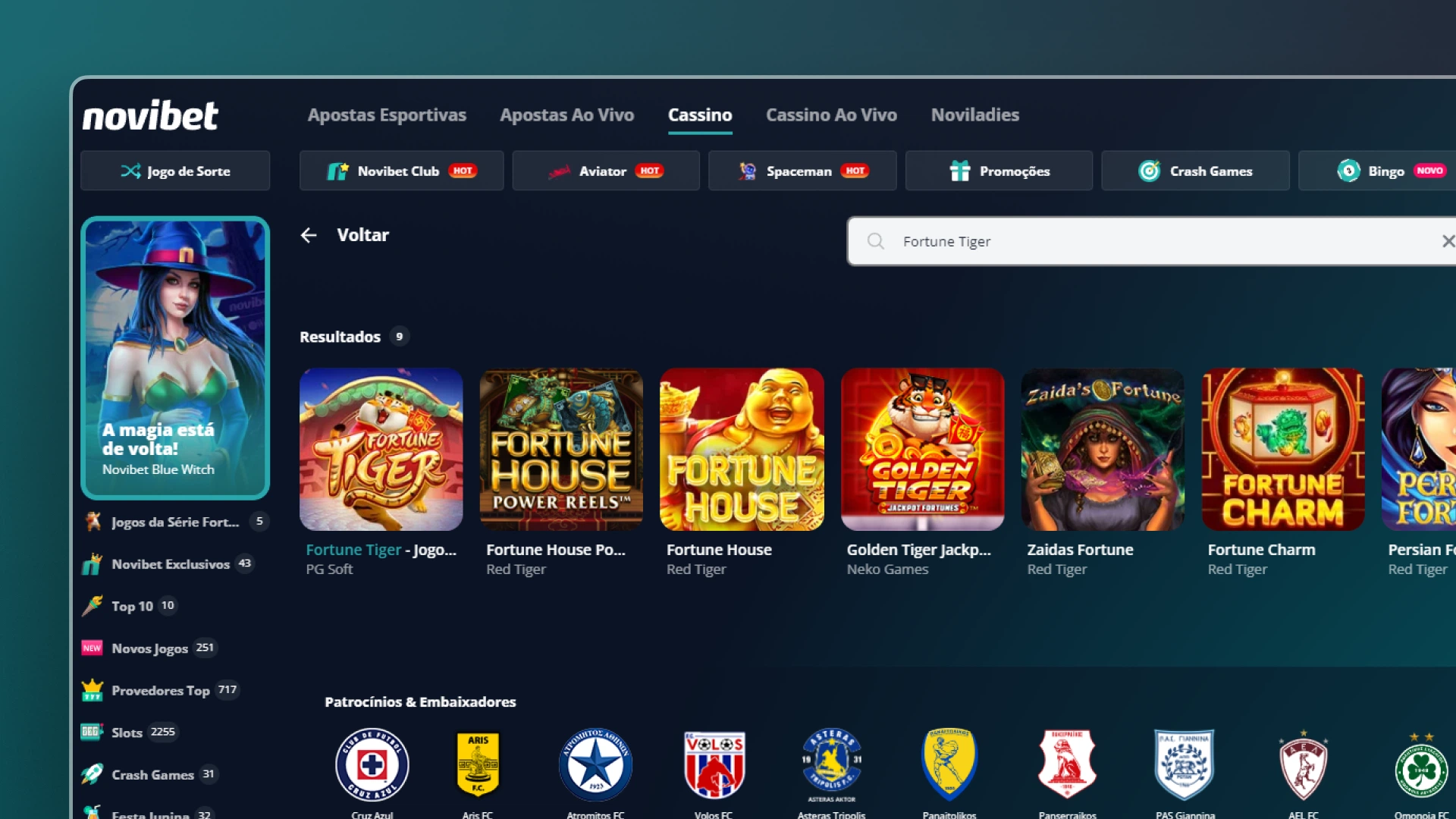 imagem Fortune Tiger novibet