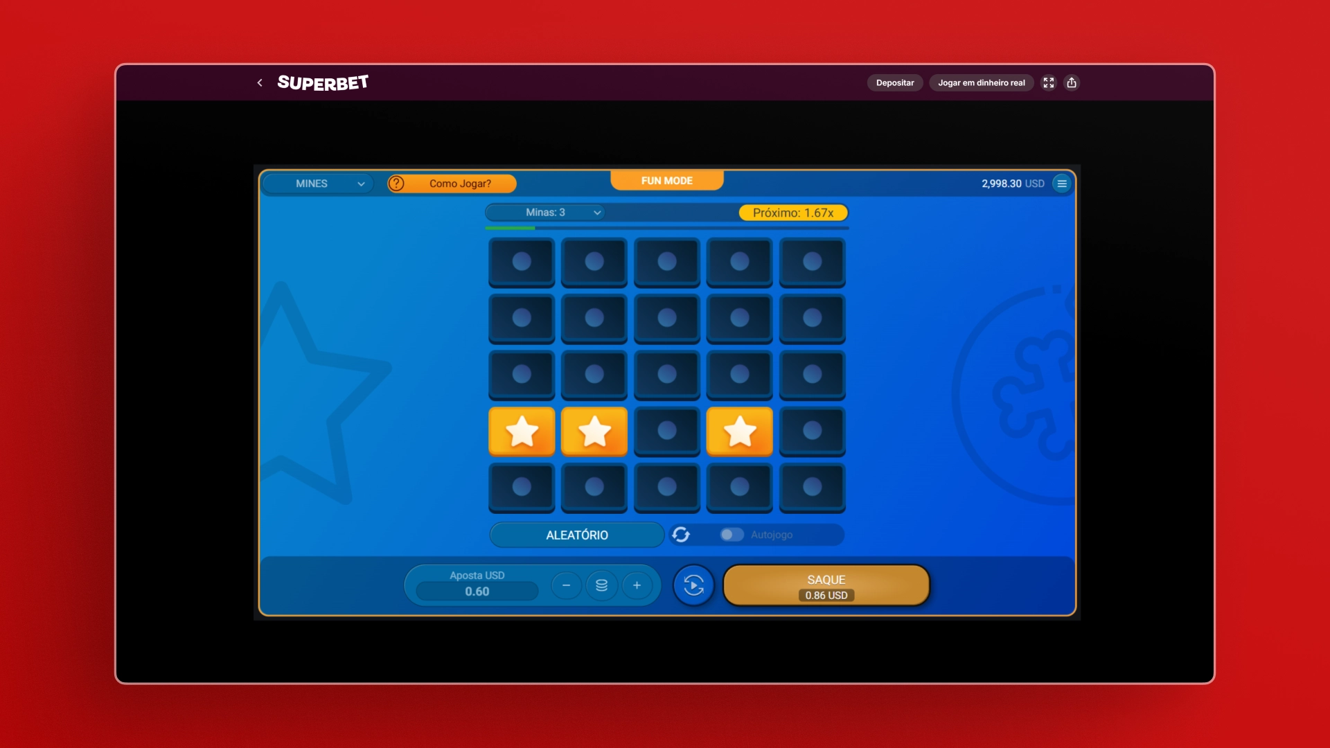 imagem Inicie a Rodada Mines superbet