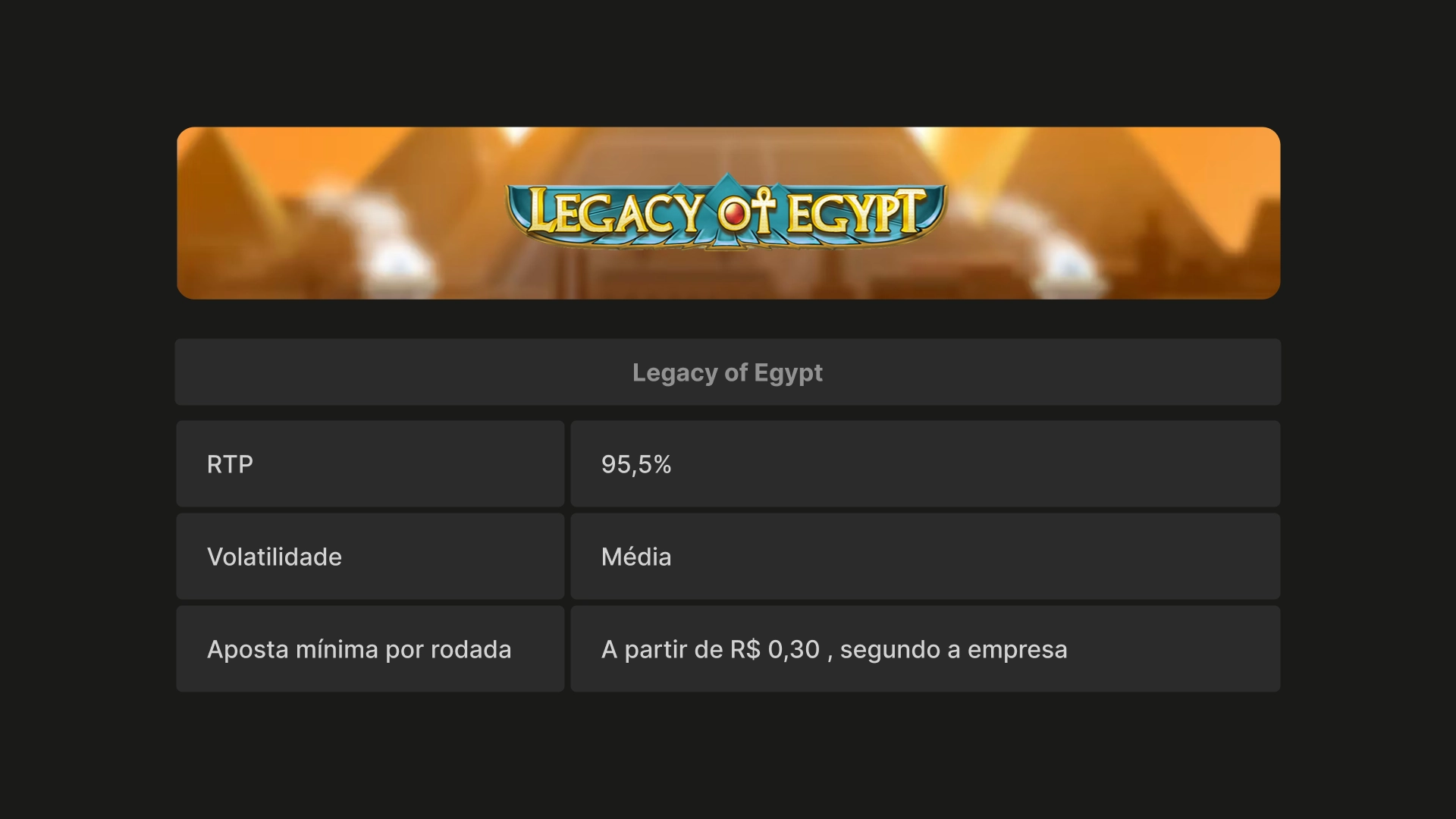 imagem Legacy of Egypt