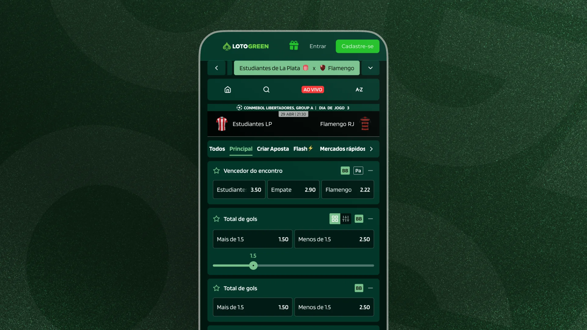 imagem LotoGreen Apostas Esportivas