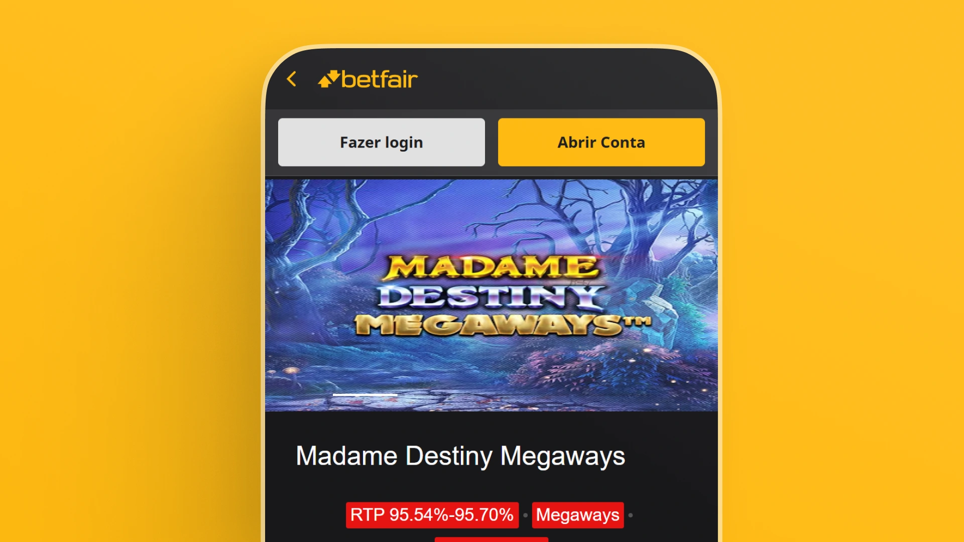 imagem Megaways betfair
