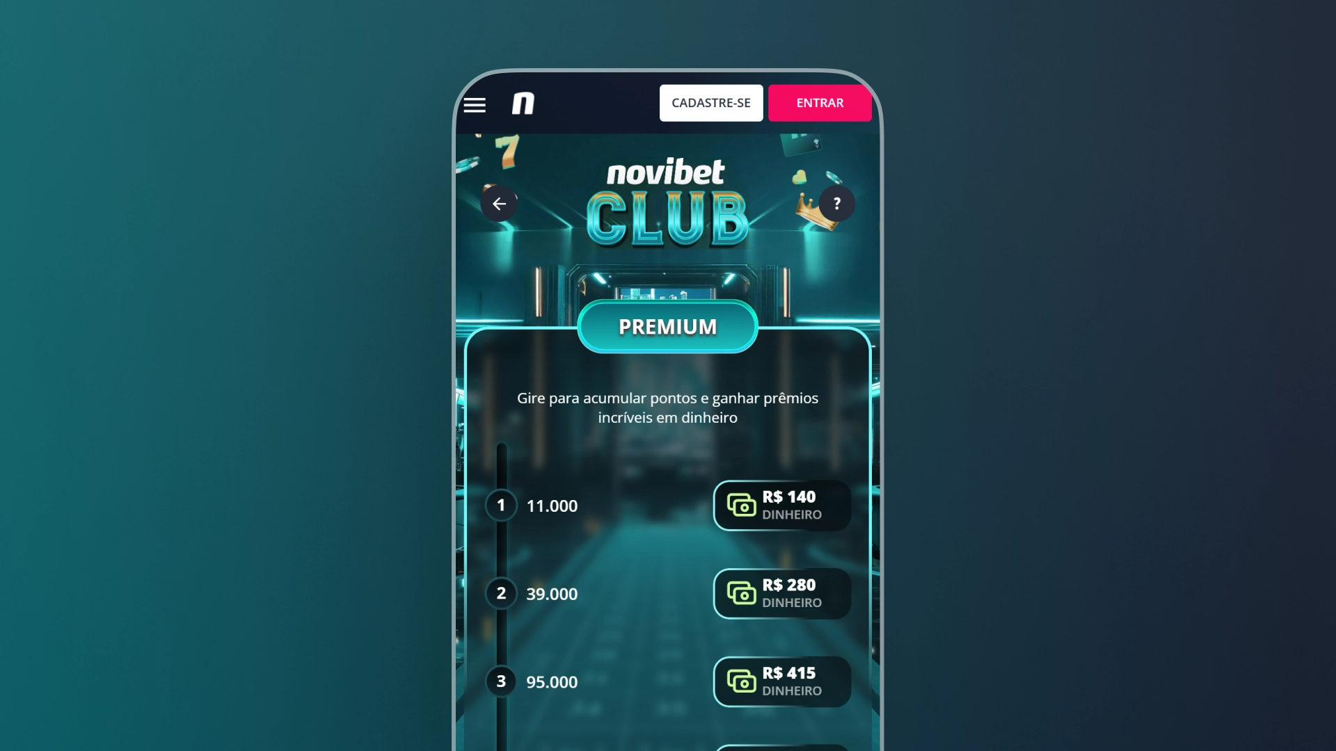 imagem Programas VIP novibet