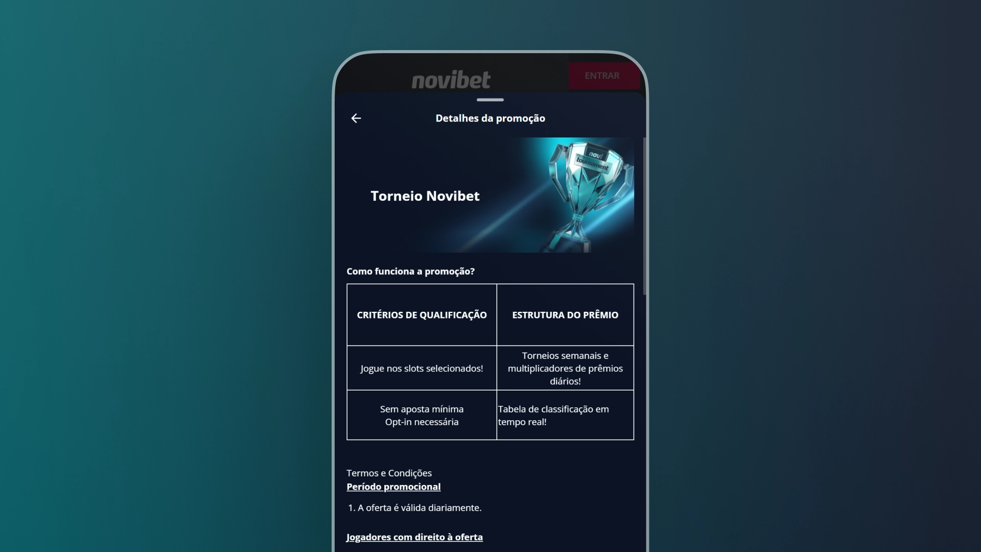 imagem Promoções para Torneios novibet