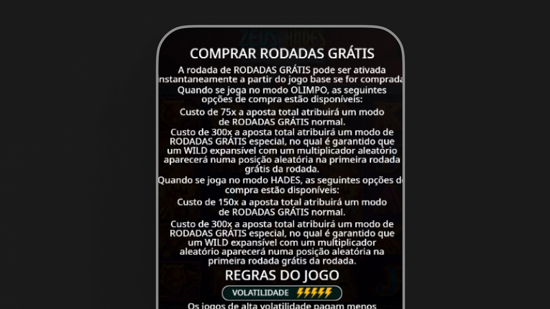 imagem Recursos especiais Zeus_vs_Hades