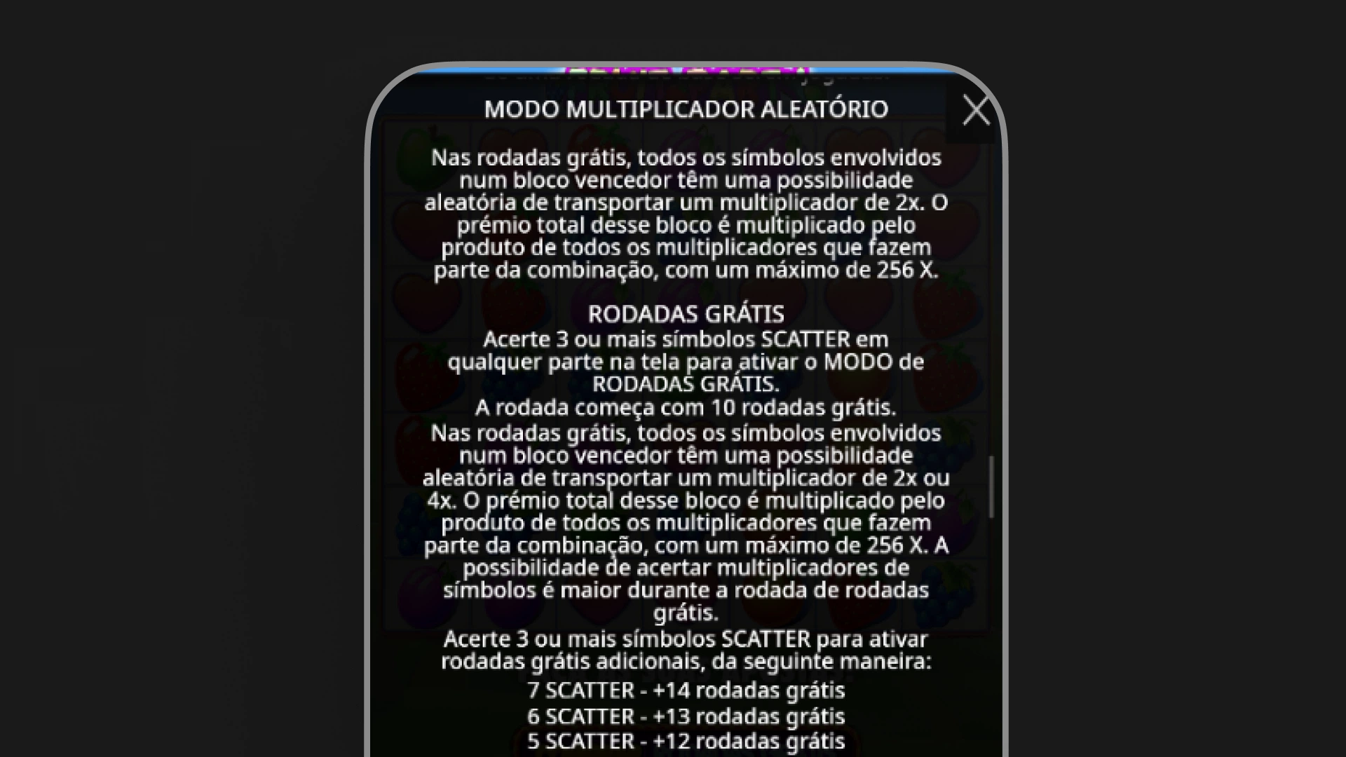 imagem Recursos especiais fruit party