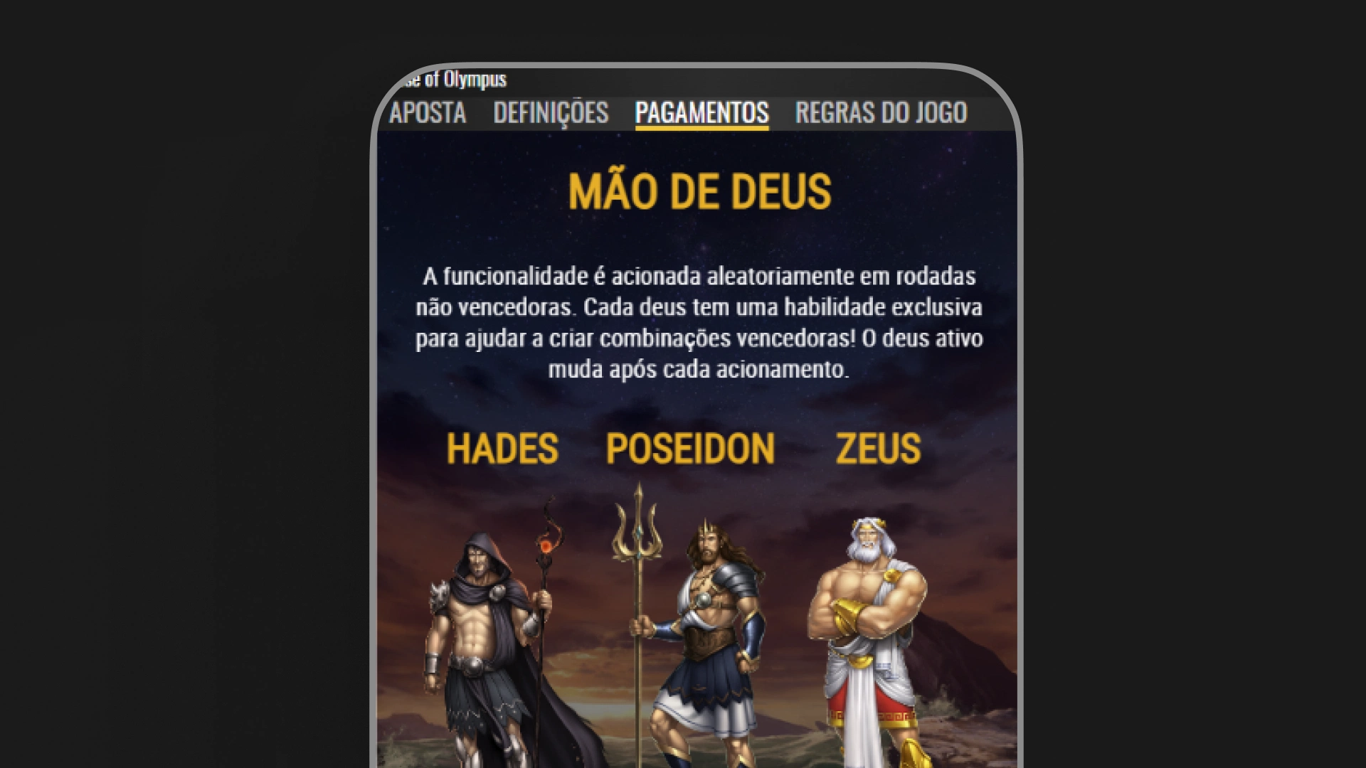 imagem Recursos especiais rise of olympus