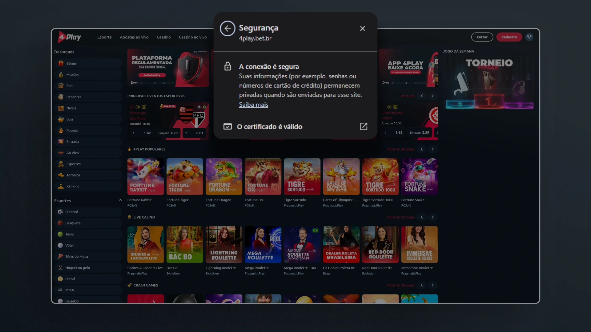imagem Site Seguro 4Play