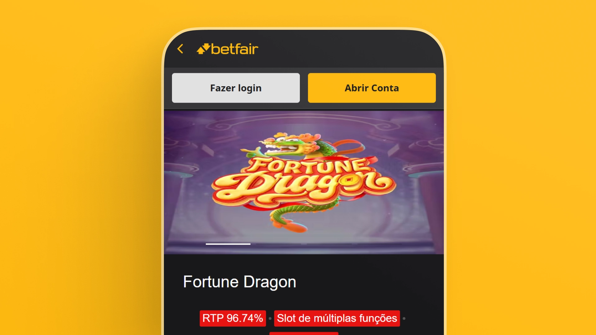 imagem Slots betfair