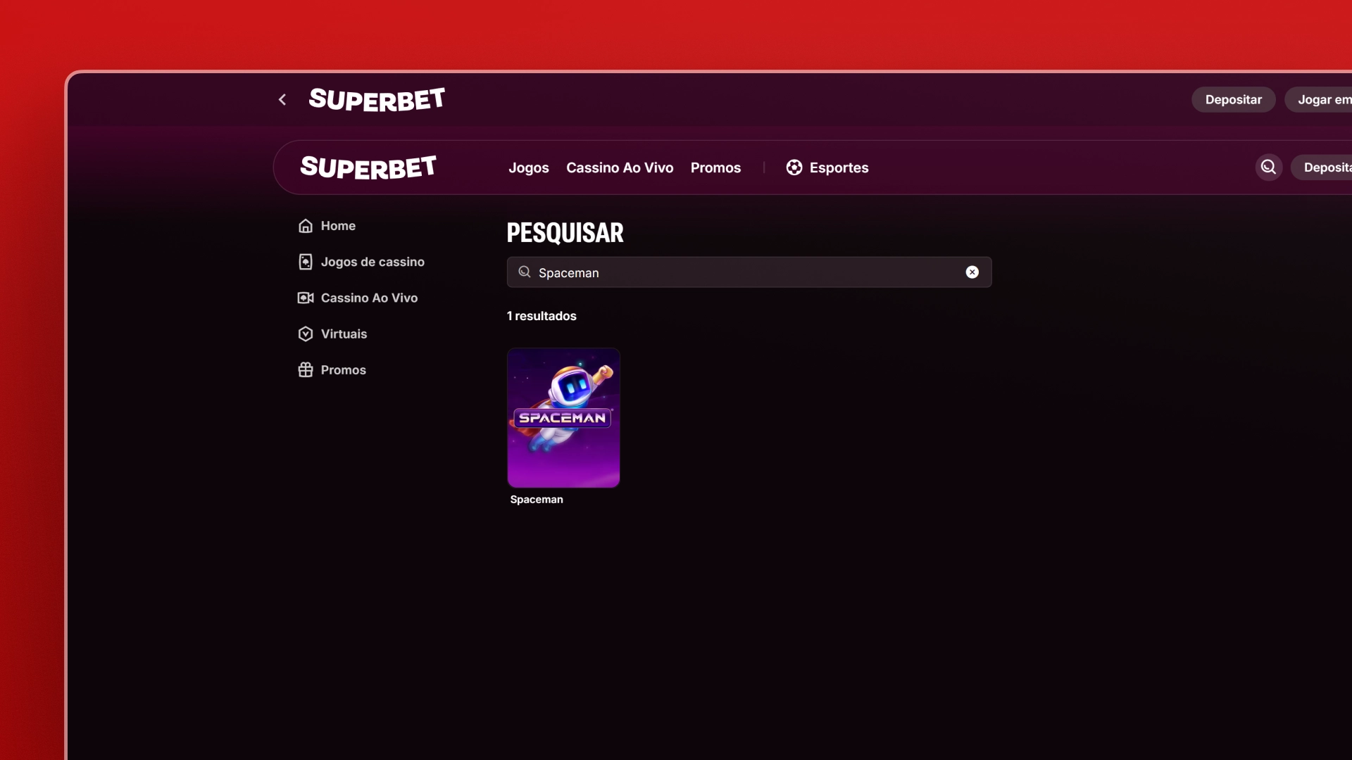 imagem Spaceman superbet