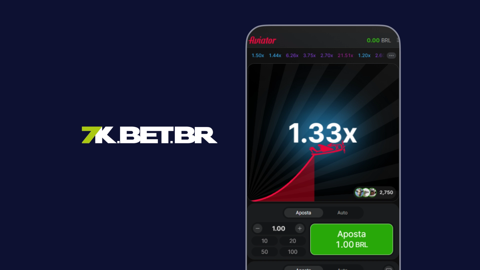 imagem aviator 7kbet