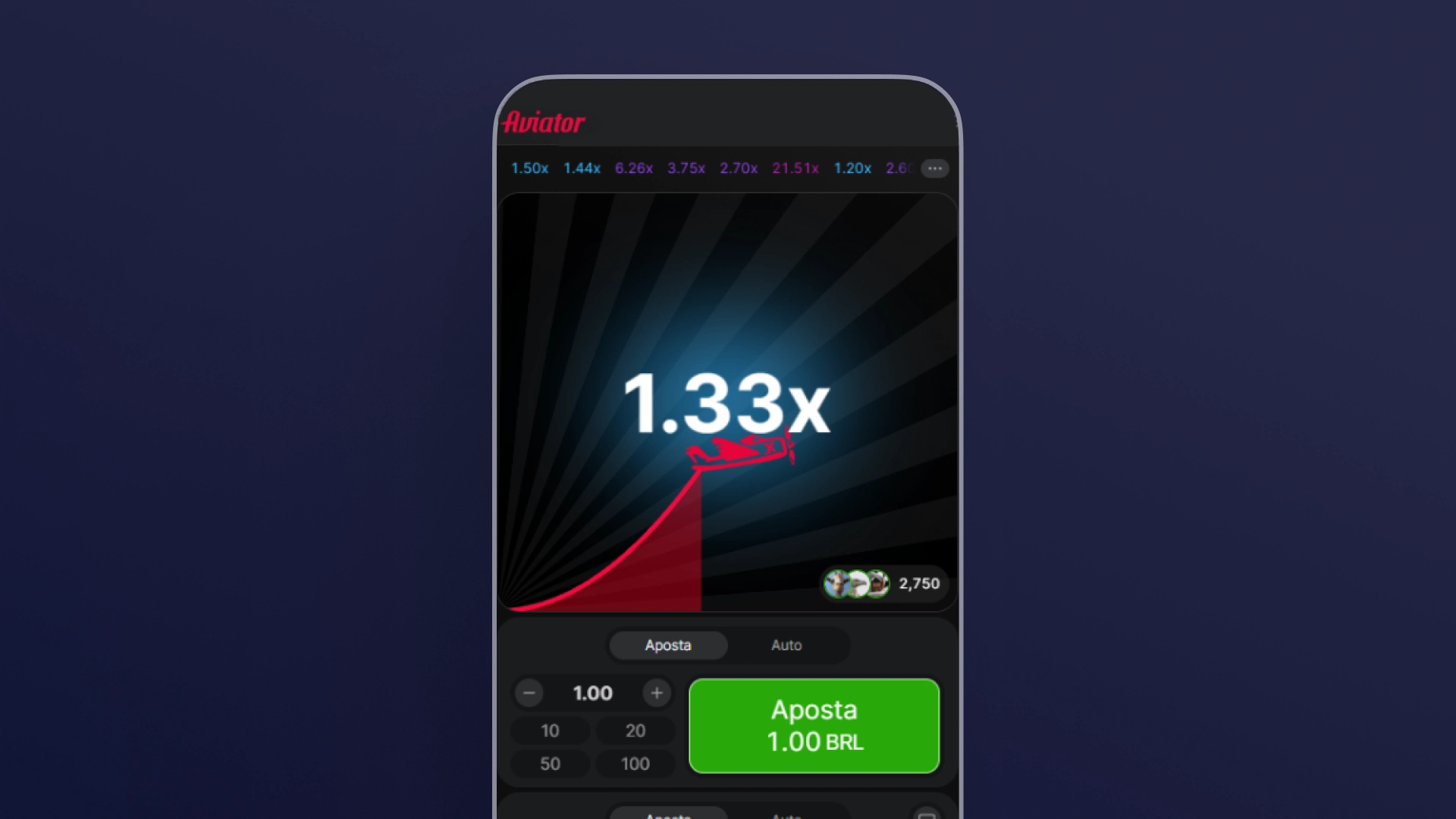 imagem aviator 7kbet