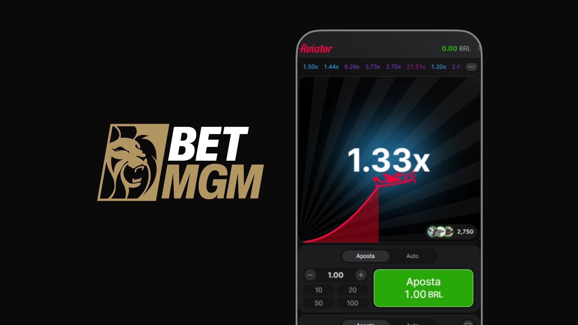 imagem aviator BetMGM