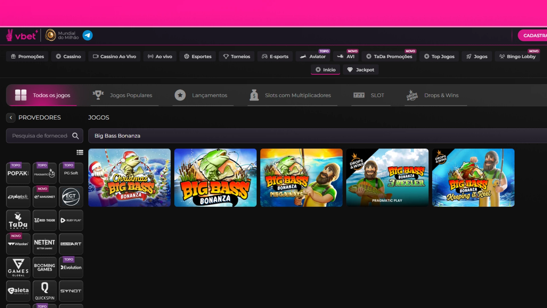 imagem big bass bonanza vbet