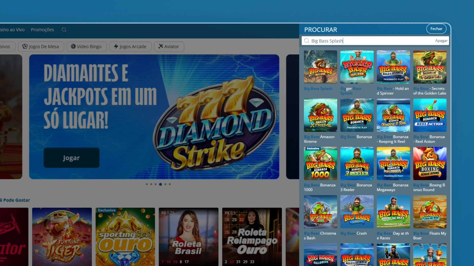 imagem big bass splash sportingbet