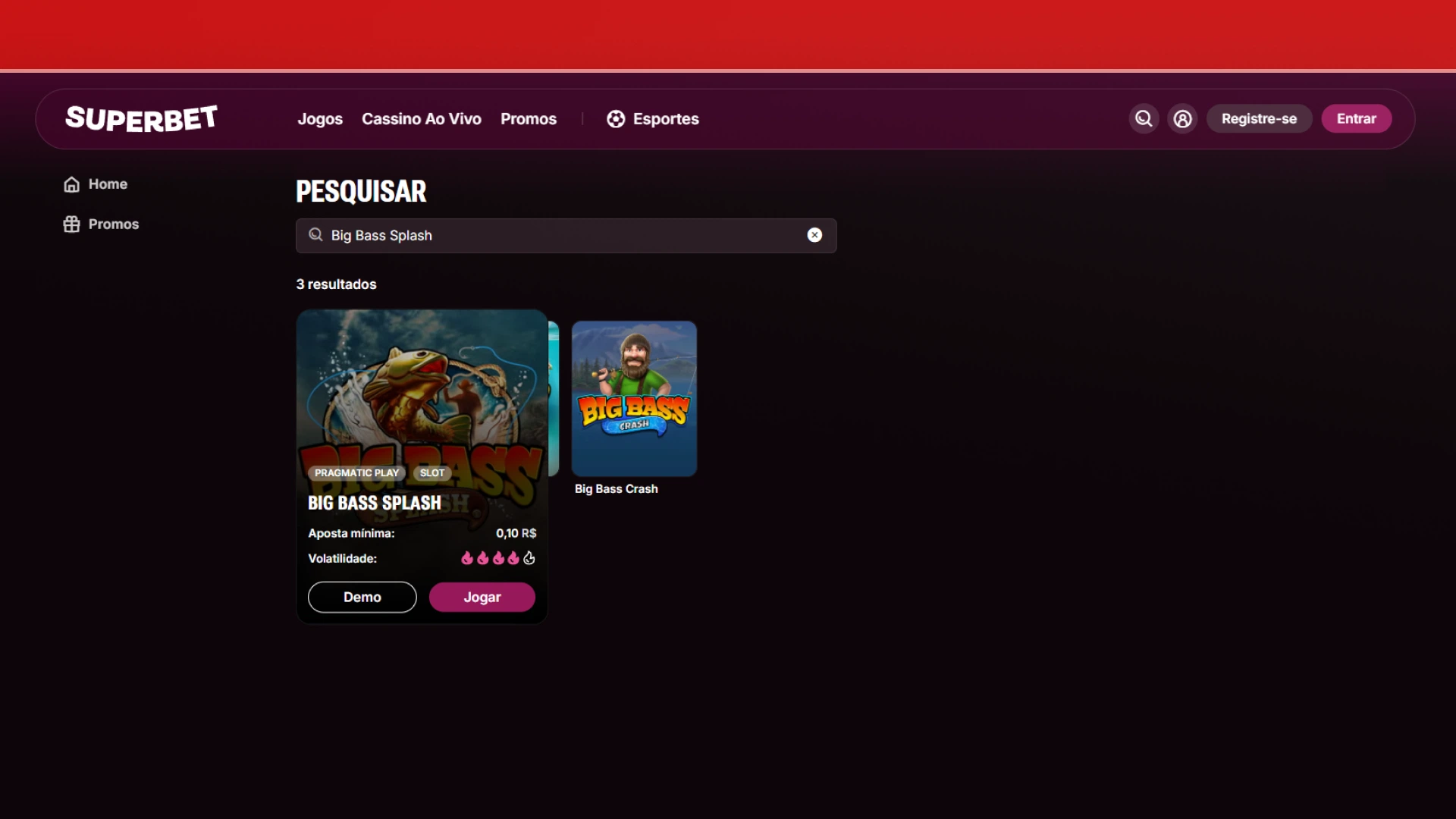 imagem big bass splash superbet