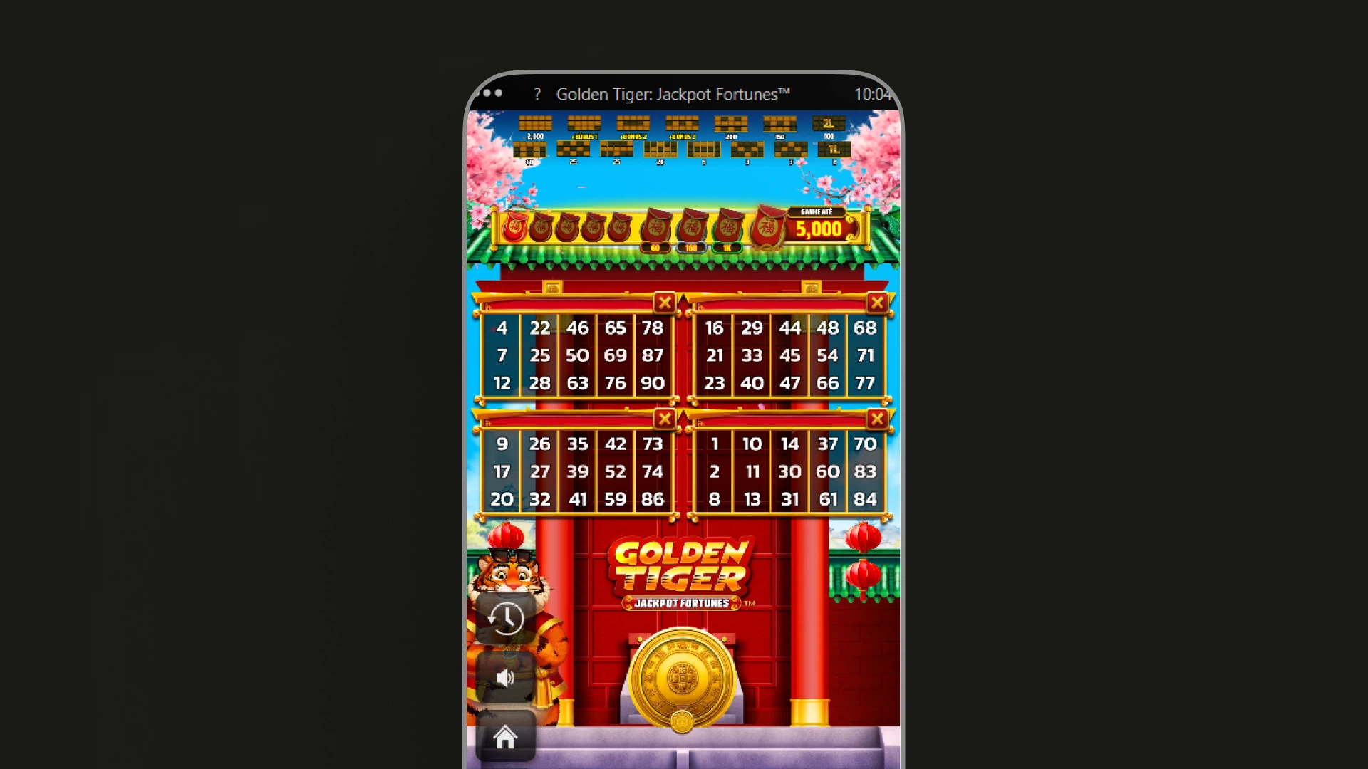 imagem bingo Golden Tiger Jackpot Fortunes