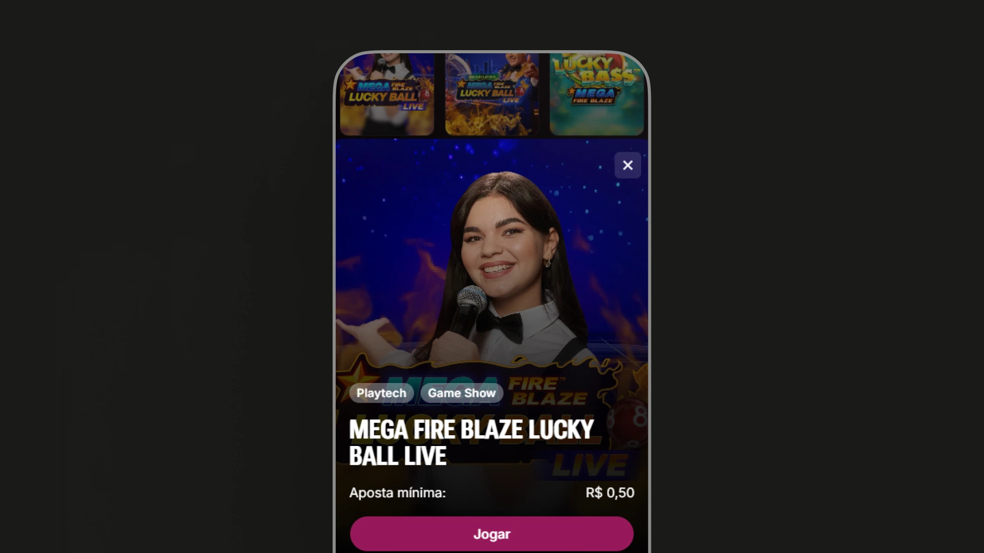 imagem bingo Mega Fire Blaze Lucky Ball
