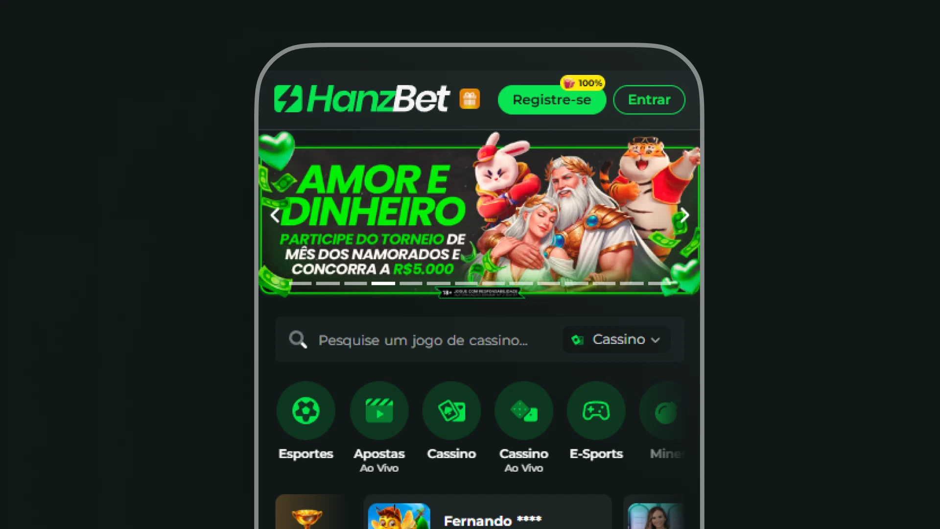 imagem cadastro 1 hanzbet