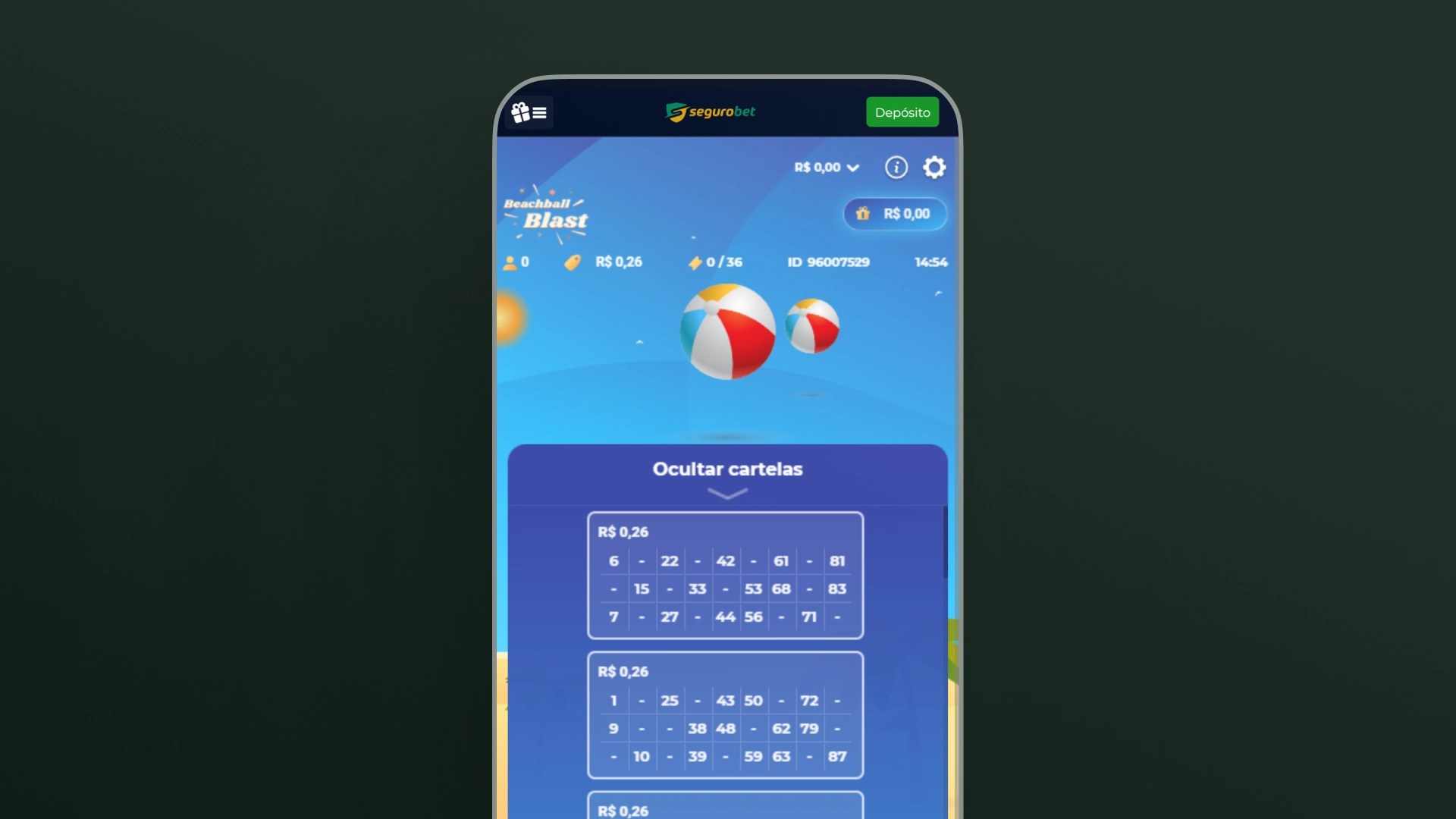 imagem captura Bingo Online segurobet