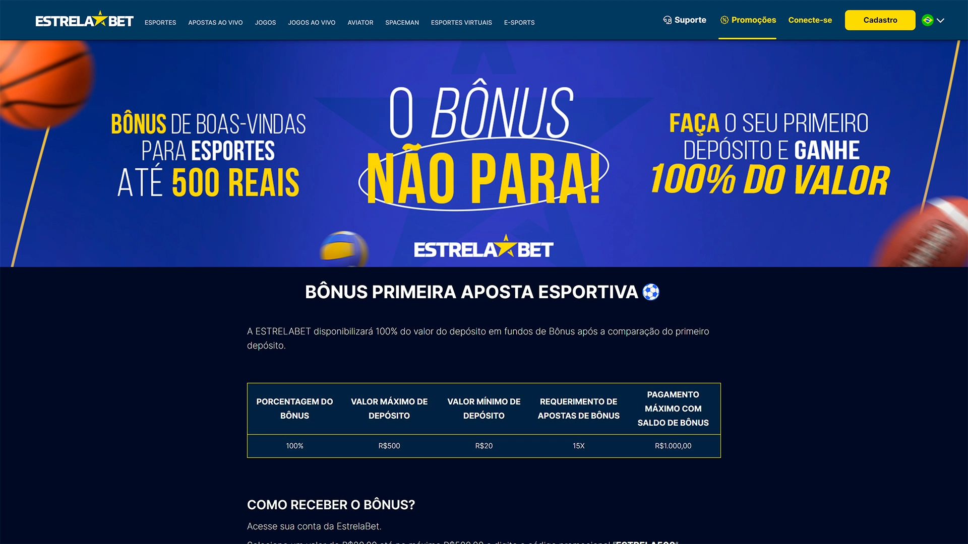 Print mostra página com informações sobre detalhamento do rollover