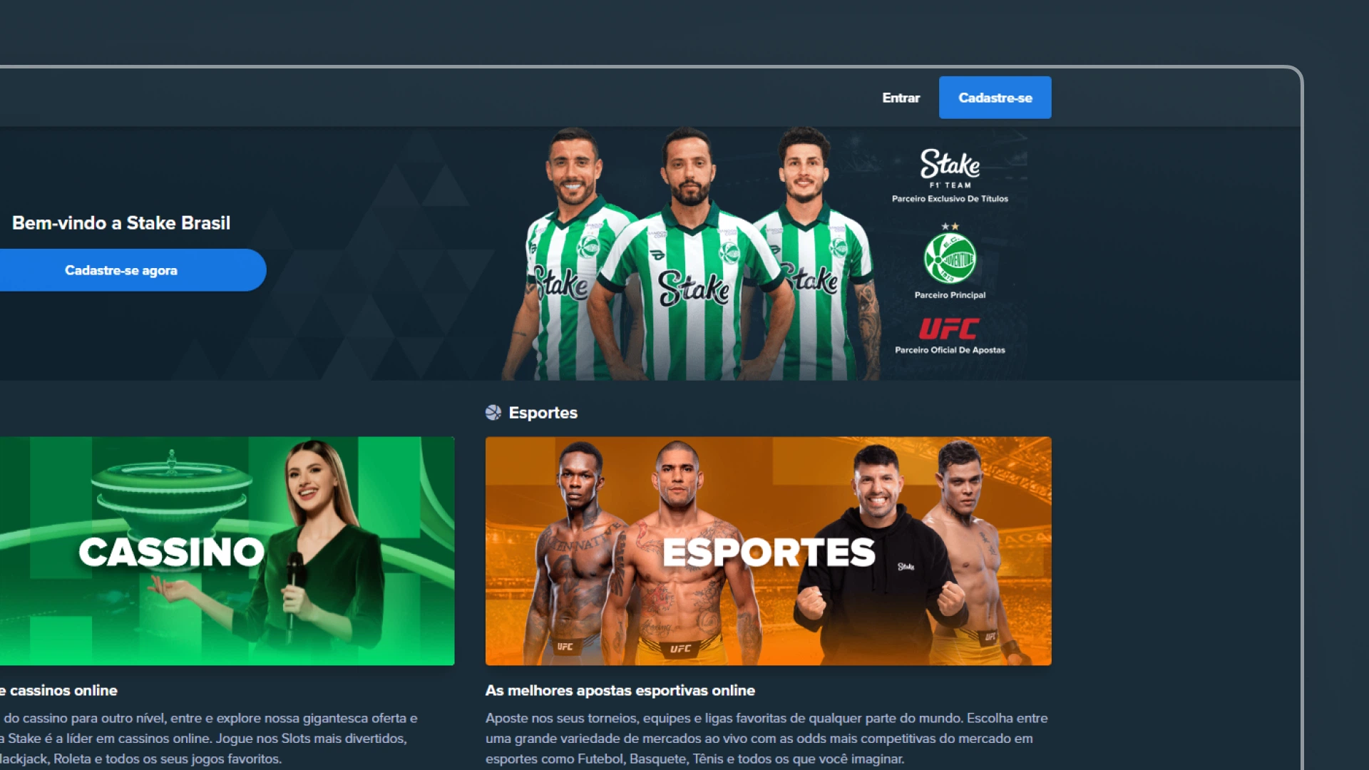imagem captura cadastro 1 stake