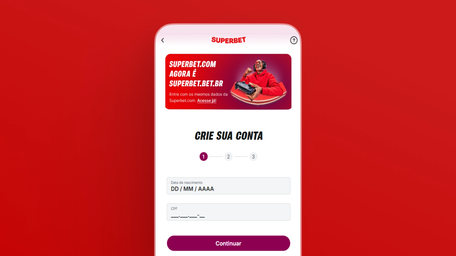 imagem captura cadastro 2 superbet