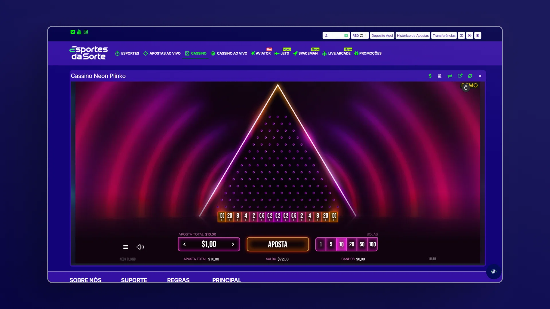 imagem captura cassino Instant Games esportes da sorte