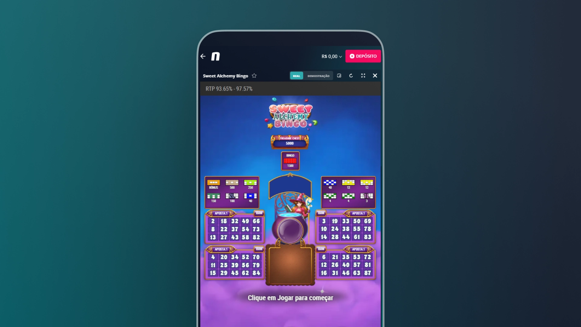 imagem captura cassino bingo online novibet
