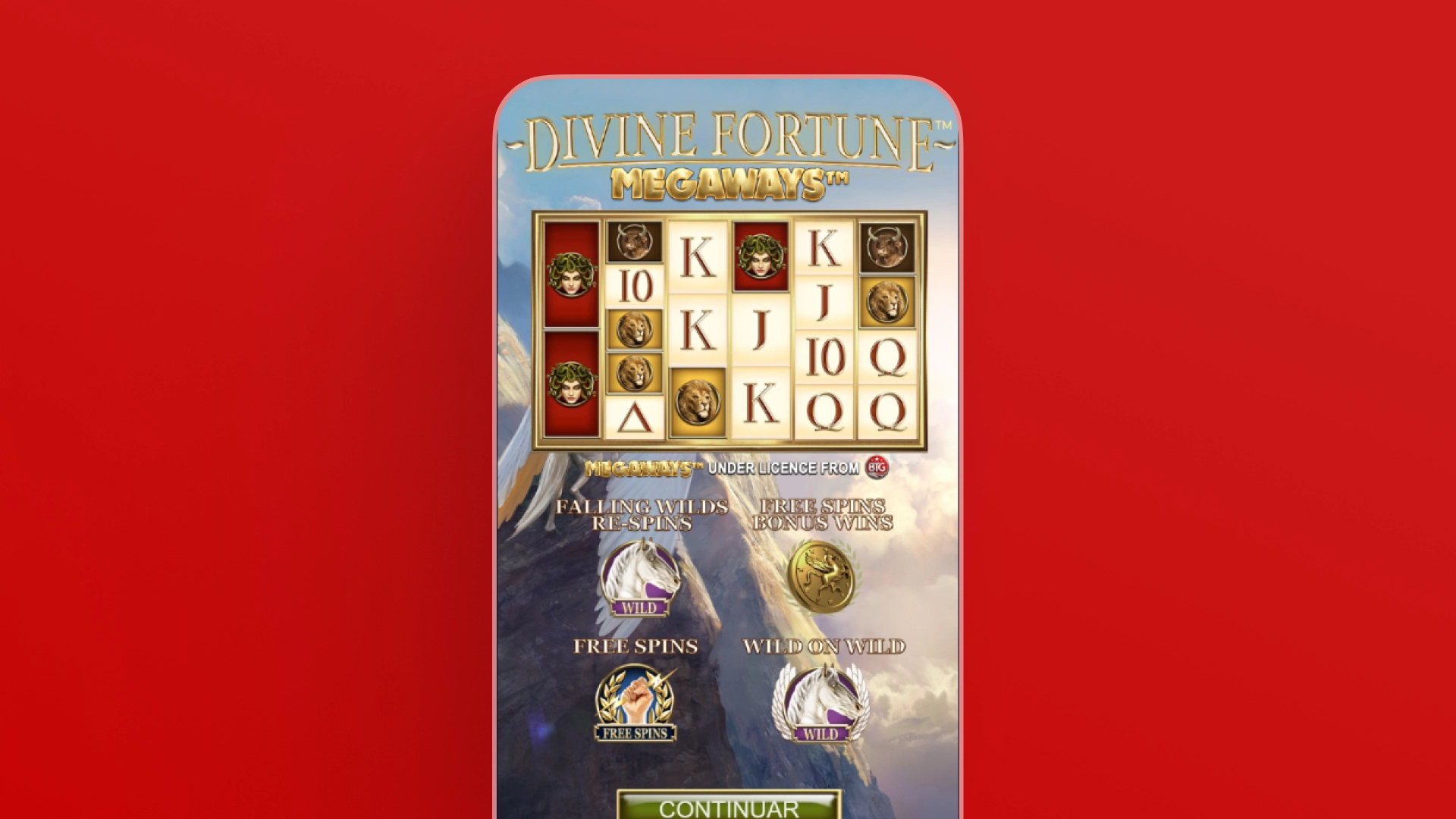 imagem captura cassino divine fortune megaway superbet