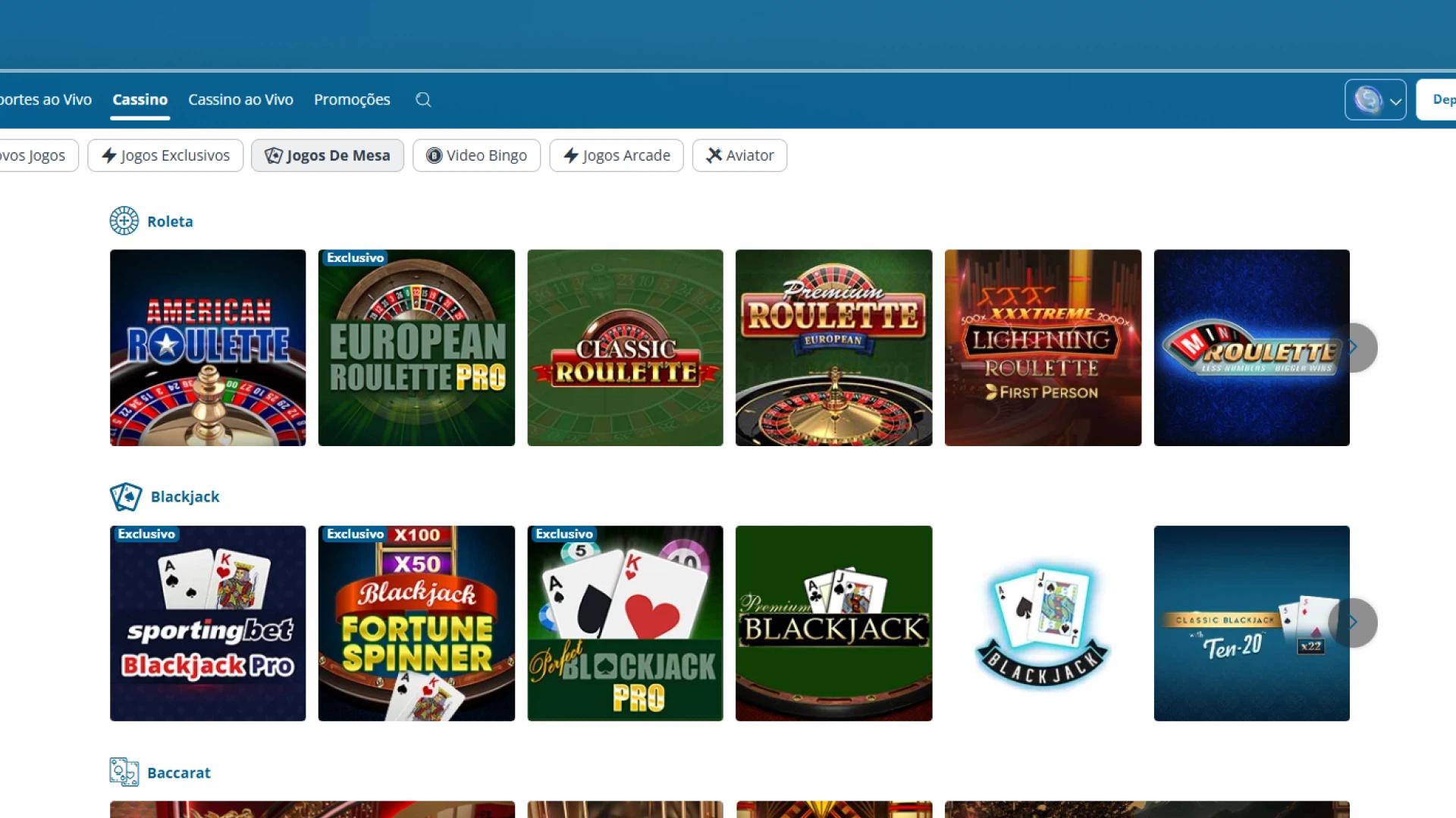 imagem captura cassino jogos de mesa Sportingbet