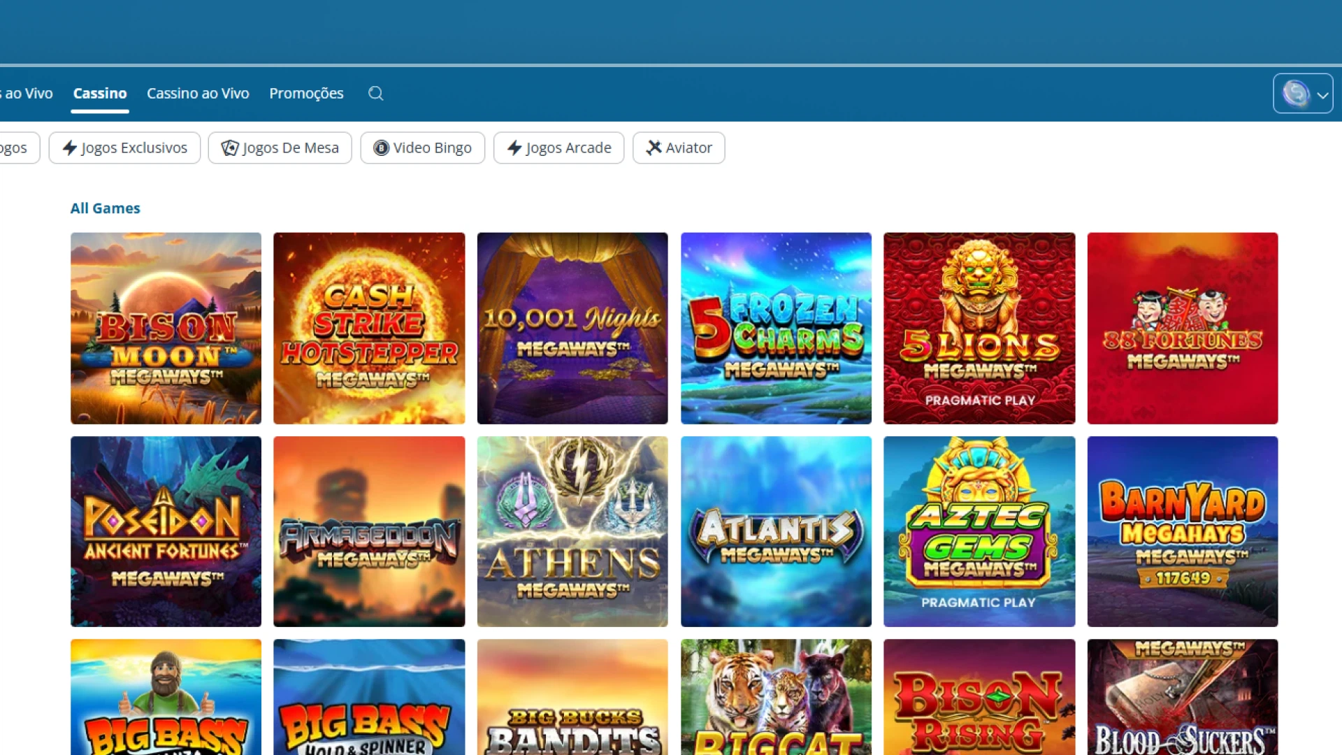 imagem captura cassino jogos megaways Sportingbet