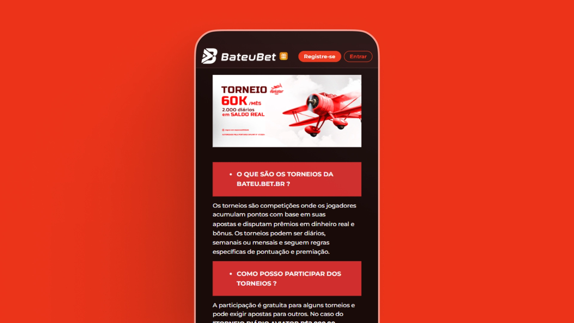 imagem captura promoçoes cassino Torneio Aviator BateuBet