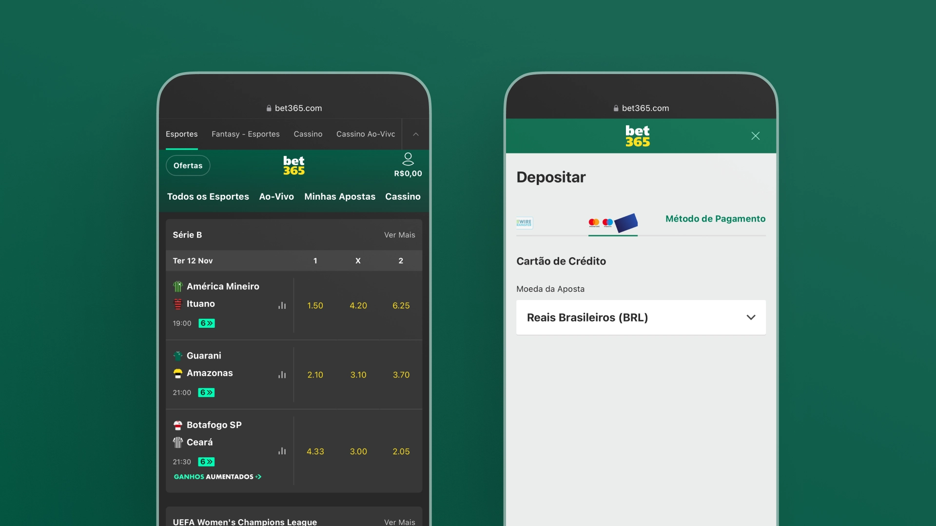imagem deposito bet365