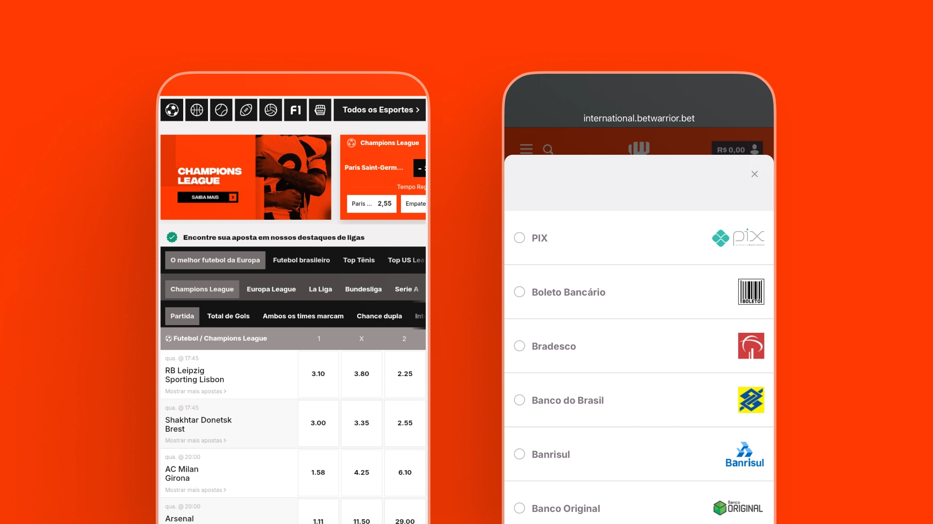 imagem deposito betwarrior