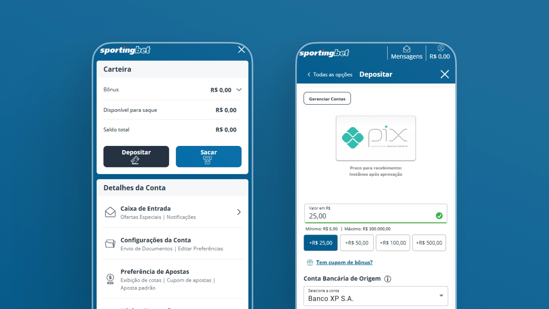 imagem deposito sportingbet