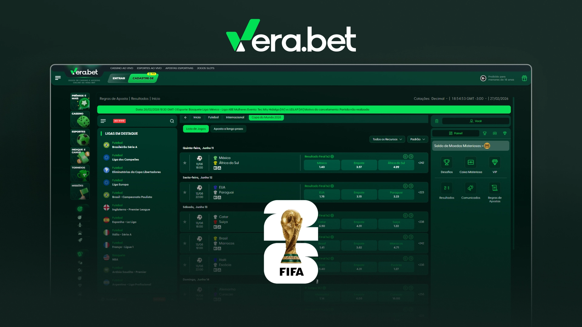 imagem ilustrativa Copa do Mundo VeraBet