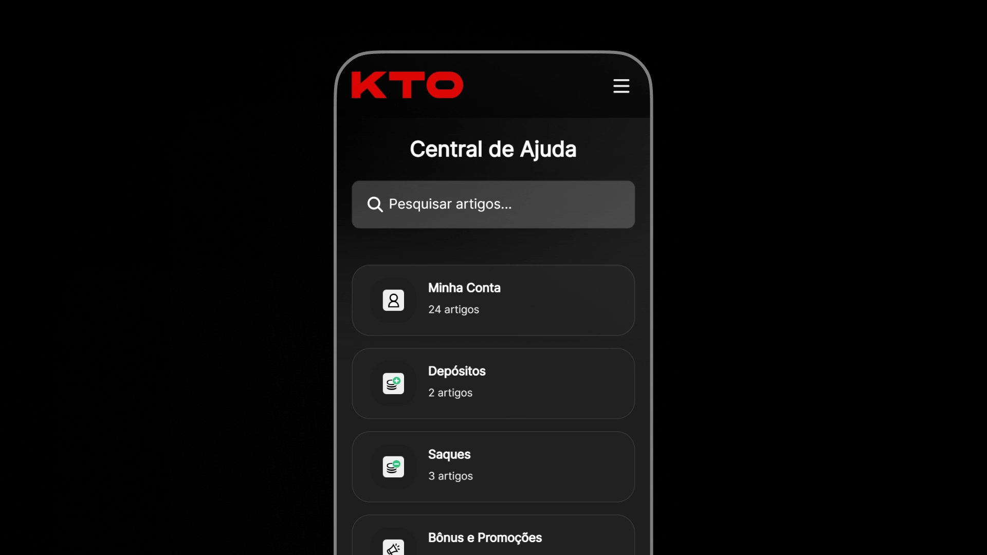 imagem ilustrativa central de ajuda kto