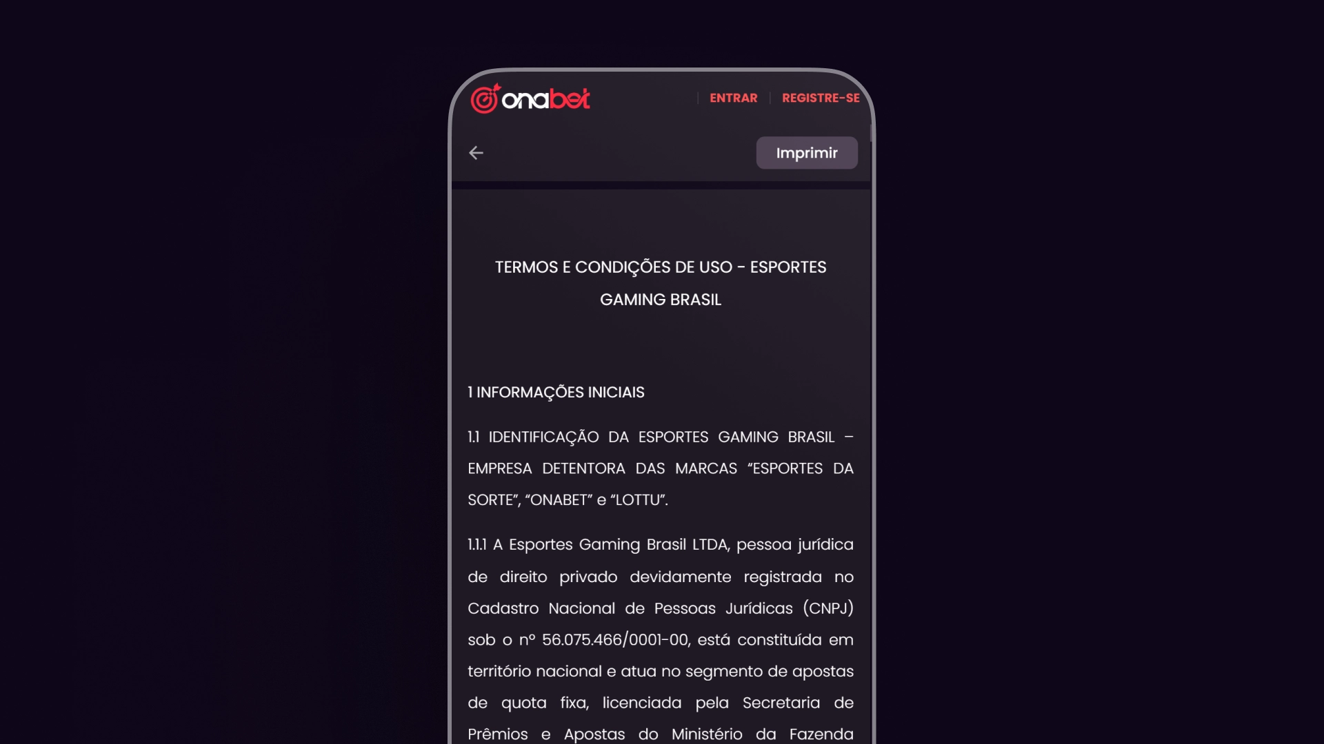 imagem ilustrativa central de ajuda onabet