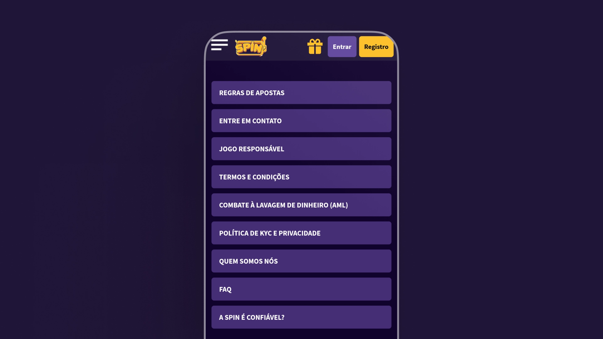 imagem ilustrativa central de ajuda spin